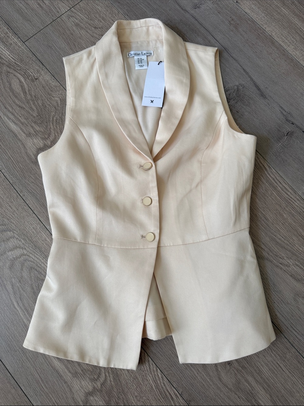 Christian Lacroix Button Vest Top